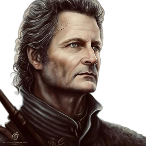 face, sword, photorealistic, fantasy art transparent PNG cut-out
