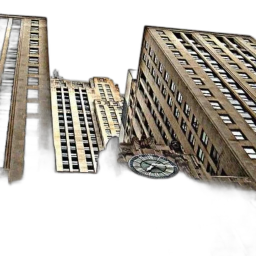 building, furniture, 3d render, concept art transparent PNG cut-out