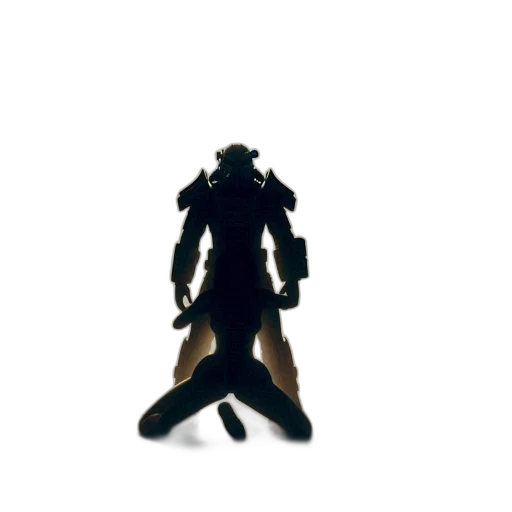 robot, mask, weapon, staff transparent PNG cut-out