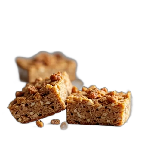 food, three, pieces, bake transparent PNG cut-out