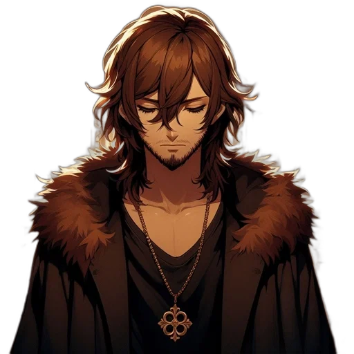 staff, crown, face, jacket transparent PNG cut-out