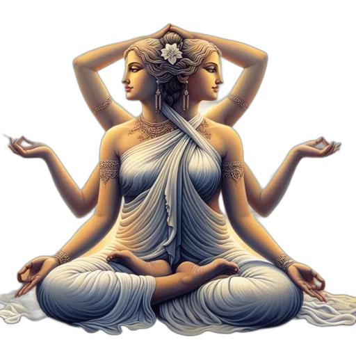 concept art, photorealistic, ethereal, female transparent PNG cut-out