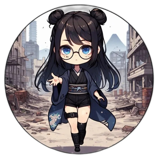 staff, jacket, weapon, anime transparent PNG cut-out