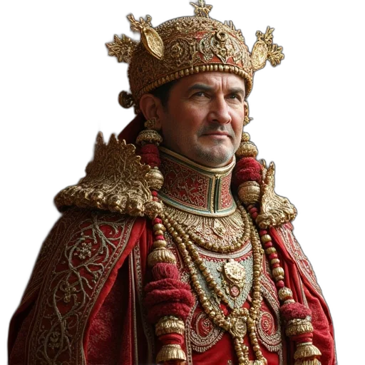 crown, face, staff, hat transparent PNG cut-out