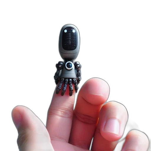 robot, weapon, creature, staff transparent PNG cut-out