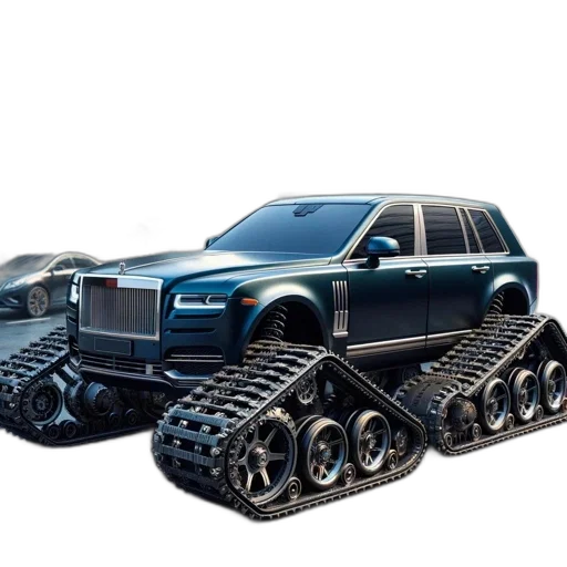 car, robot, weapon, concept art transparent PNG cut-out