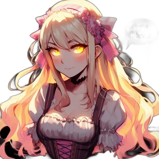 dress, crown, face, staff transparent PNG cut-out