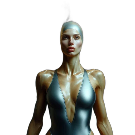 robot, dress, jewelry, face transparent PNG cut-out
