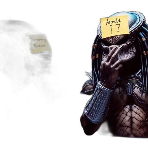 mask, robot, dragon, creature transparent PNG cut-out