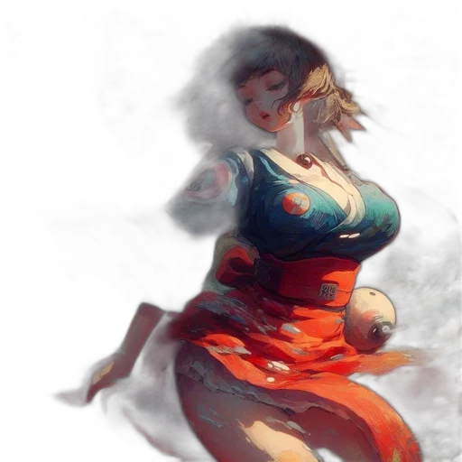dress, face, dragon, concept art transparent PNG cut-out