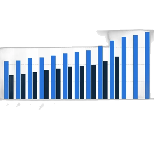 chart, shows, growth, total transparent PNG cut-out