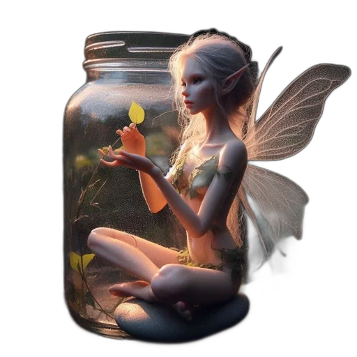 creature, bottle, dress, dragon transparent PNG cut-out