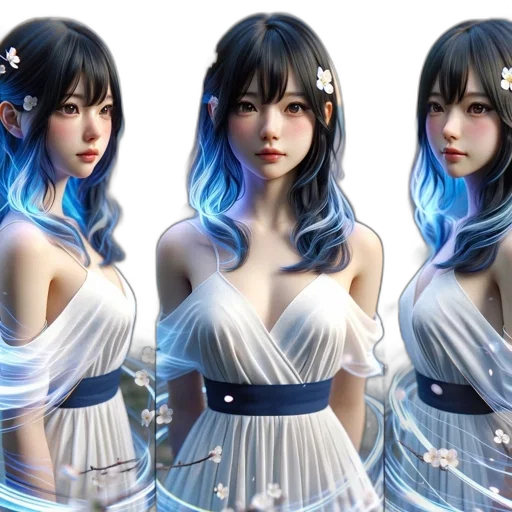 dress, fantasy art, concept art, 3d render transparent PNG cut-out