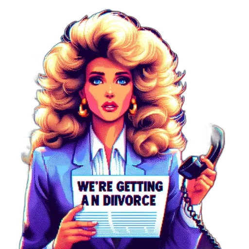 hair, vaporwave, cartoon, comic book art transparent PNG cut-out