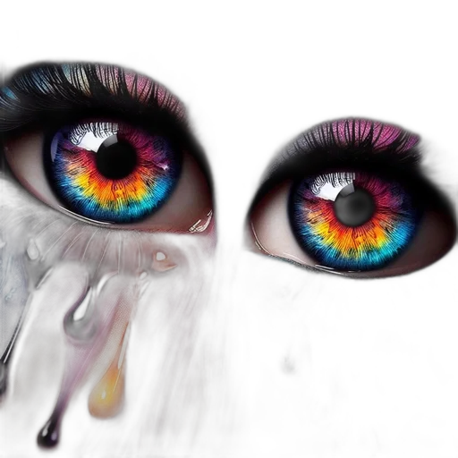 mask, face, creature, watercolor transparent PNG cut-out