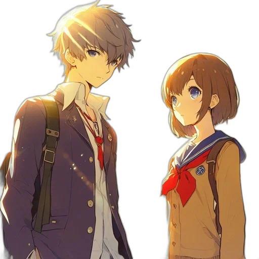 jacket, staff, anime, concept art transparent PNG cut-out