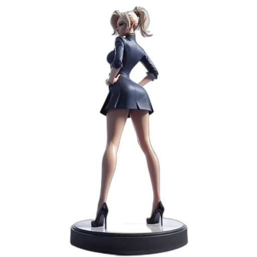 3d render, concept art, 3d-rendered, woman transparent PNG cut-out
