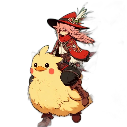 weapon, animal, hat, staff transparent PNG cut-out