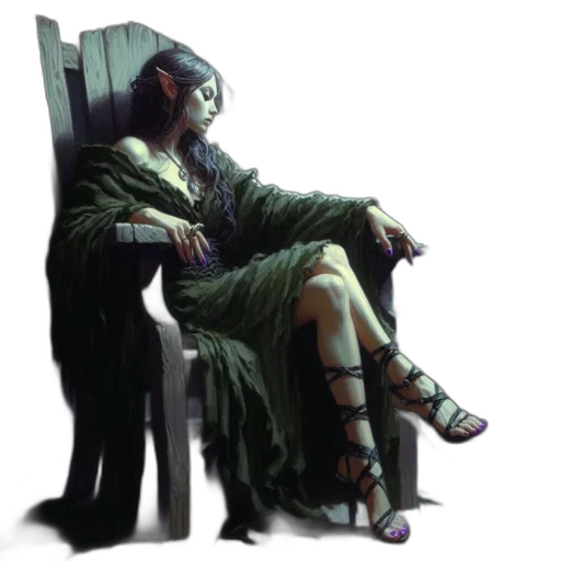 dress, concept art, fantasy art, comic book art transparent PNG cut-out