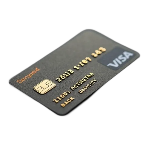 3d render, business, credit, card transparent PNG cut-out