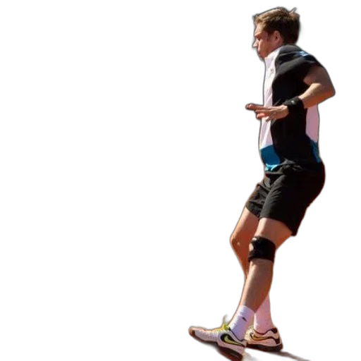 tennis, player, action, clay transparent PNG cut-out