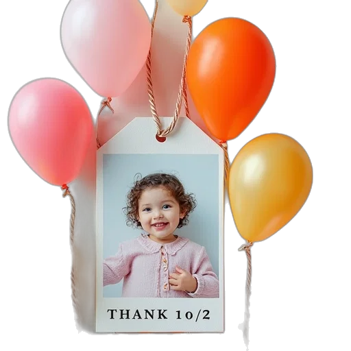 photorealistic, personalized, thank, tag transparent PNG cut-out