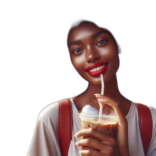 face, food, photorealistic, 3d render transparent PNG cut-out