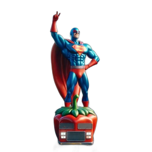 robot, 3d render, concept art, muscular transparent PNG cut-out