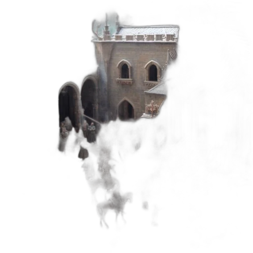 building, dragon, robot, face transparent PNG cut-out