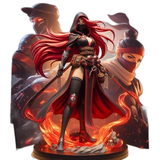 concept art, fantasy art, comic book art, pixel art transparent PNG cut-out