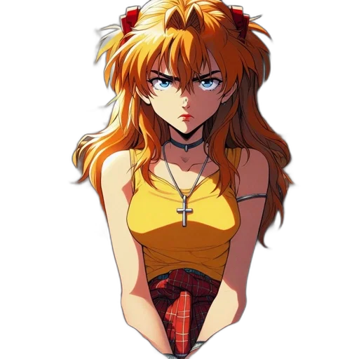dress, staff, anime, pixel art transparent PNG cut-out