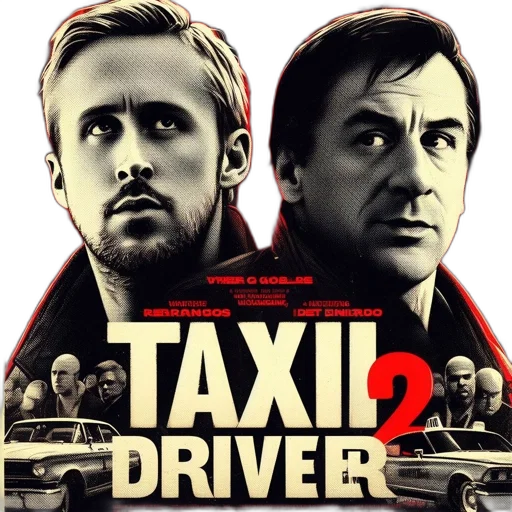 concept art, poster, taxi, driver transparent PNG cut-out