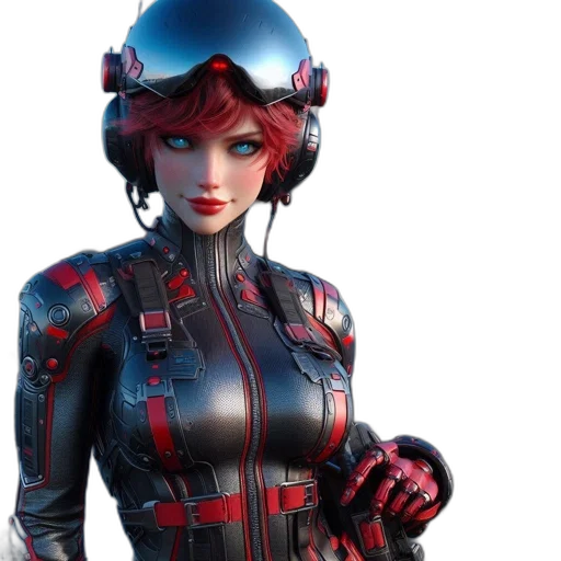 robot, concept art, 3d render, comic book art transparent PNG cut-out