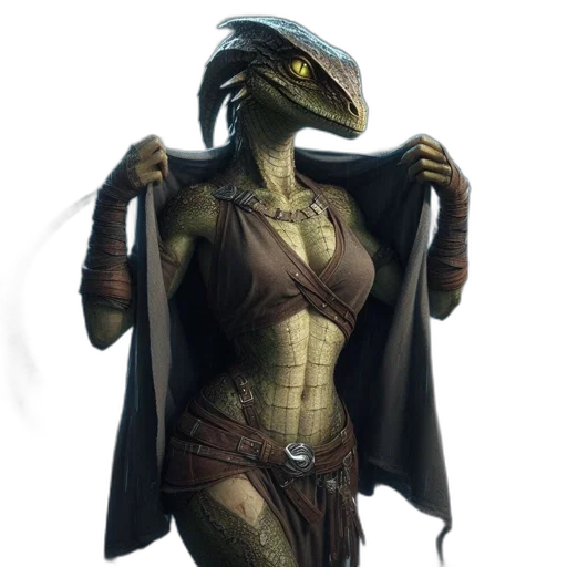 dragon, creature, animal, dress transparent PNG cut-out