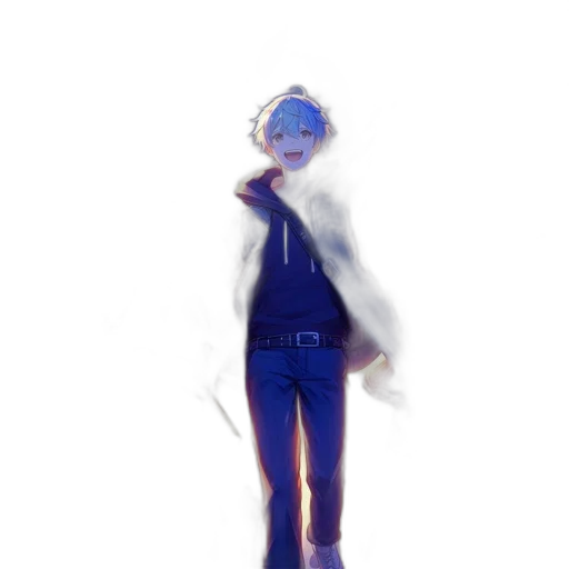 jacket, staff, sword, robot transparent PNG cut-out