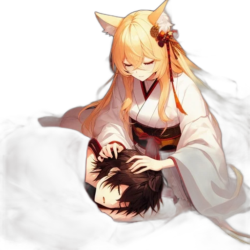dragon, mask, creature, staff transparent PNG cut-out