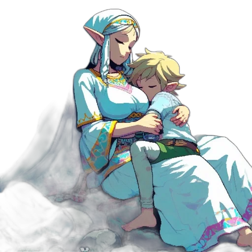 pixel art, watercolor, concept art, fantasy art transparent PNG cut-out