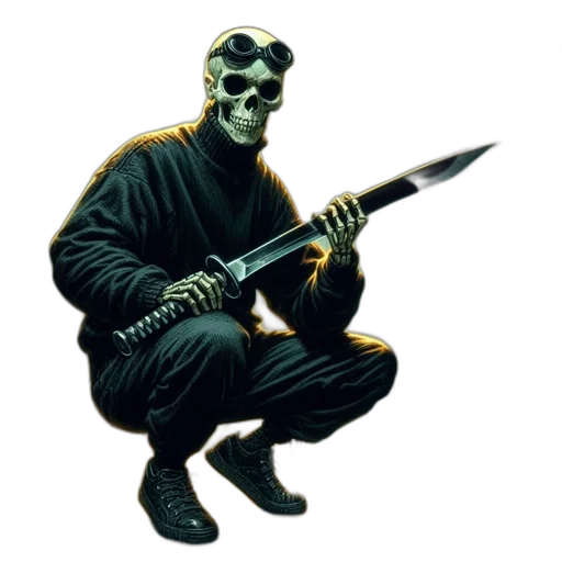 staff, sword, weapon, mask transparent PNG cut-out