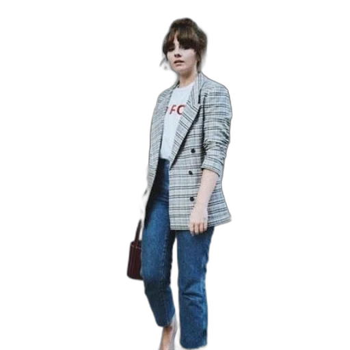 jacket, dress, staff, photorealistic transparent PNG cut-out