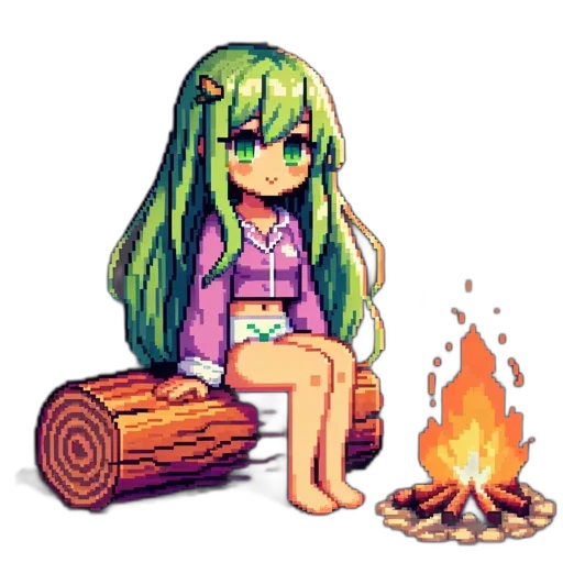 furniture, staff, pixel art, anime transparent PNG cut-out