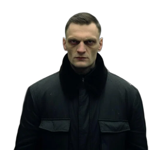 jacket, face, mask, creature transparent PNG cut-out