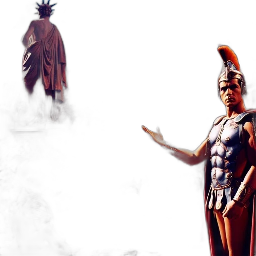 concept art, comic book art, fantasy art, 3d render transparent PNG cut-out