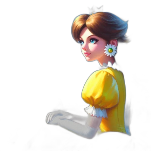 dress, crown, staff, face transparent PNG cut-out