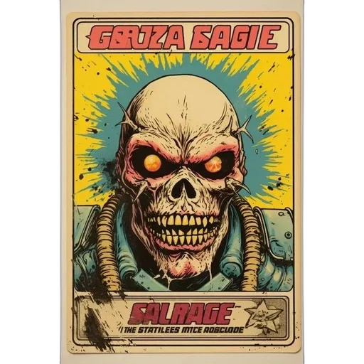 comic book art, vintage-style, poster, depicts transparent PNG cut-out