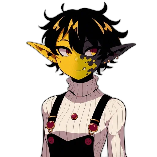 mask, staff, face, creature transparent PNG cut-out