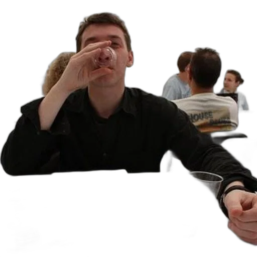 staff, face, man, black transparent PNG cut-out
