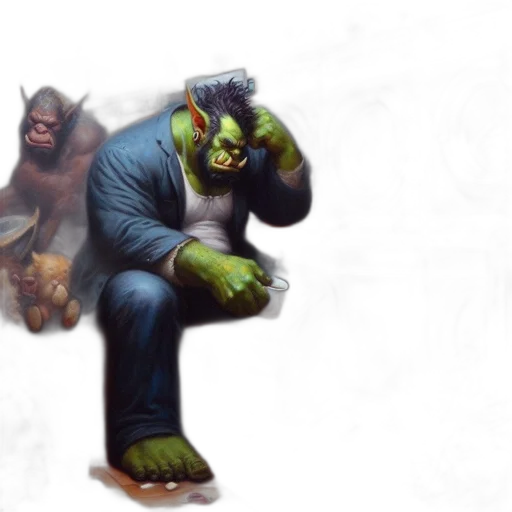 creature, animal, staff, mask transparent PNG cut-out