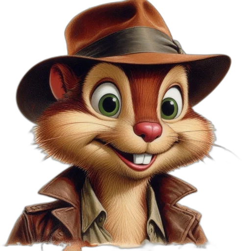 hat, animal, staff, face transparent PNG cut-out