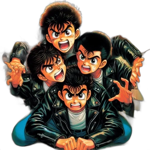 jacket, comic book art, concept art, anime transparent PNG cut-out