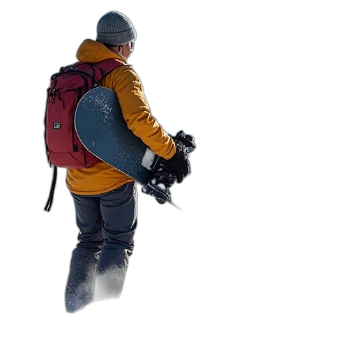 jacket, staff, hat, 3d render transparent PNG cut-out